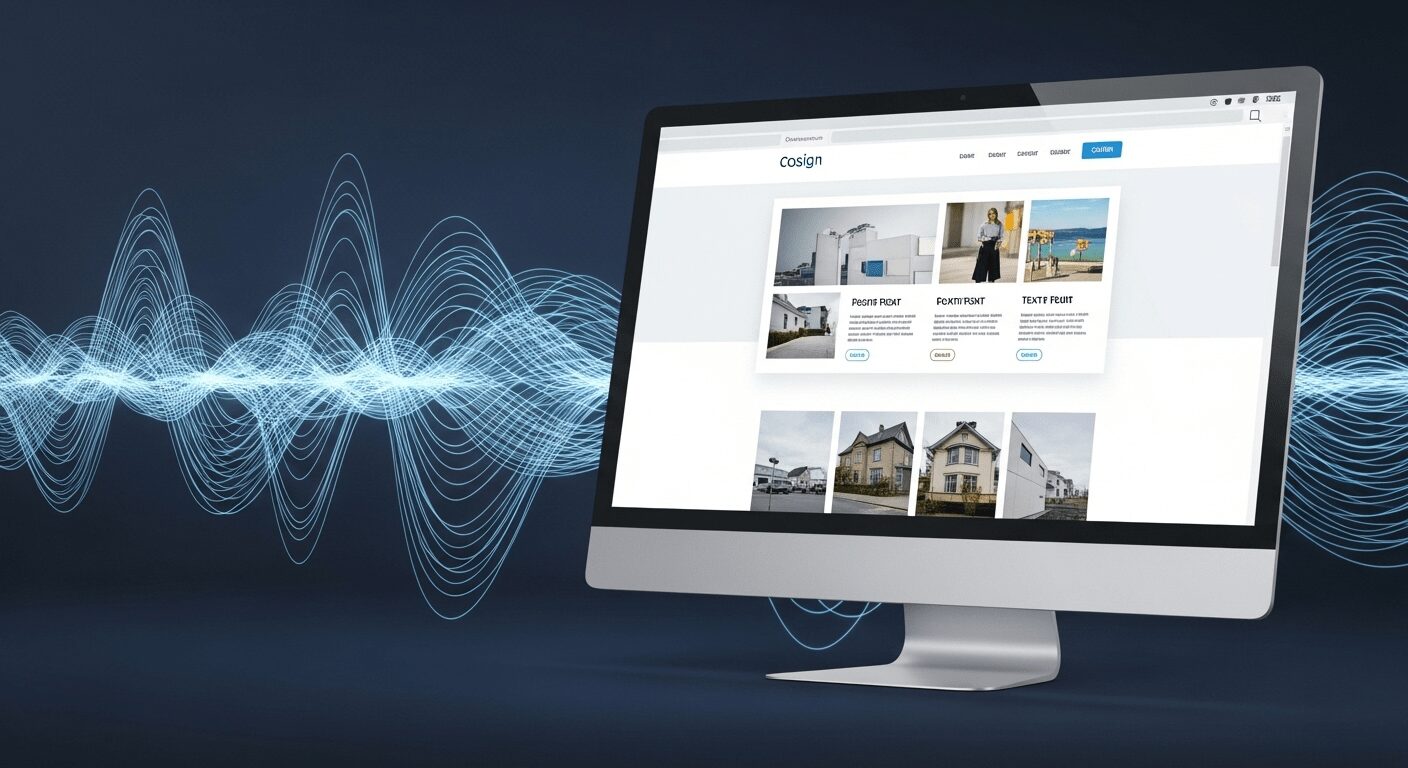 Tela de computador com site profissional e otimizado para fluxo de visitantes, crucial ao criar negócio online do zero