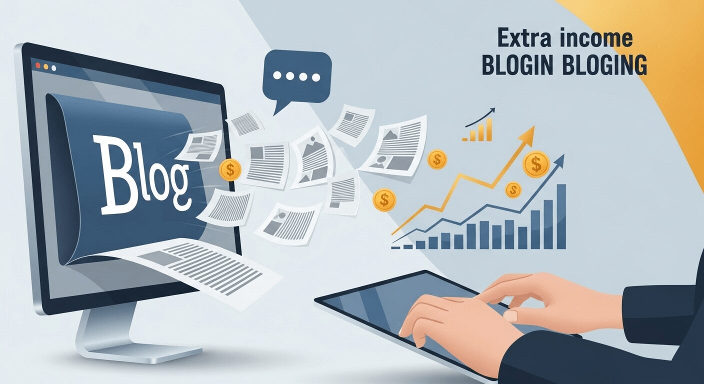 Blog se monetizando com anúncios, conteúdo vira lucro. Ótima forma de ganhar dinheiro trabalhando em casa