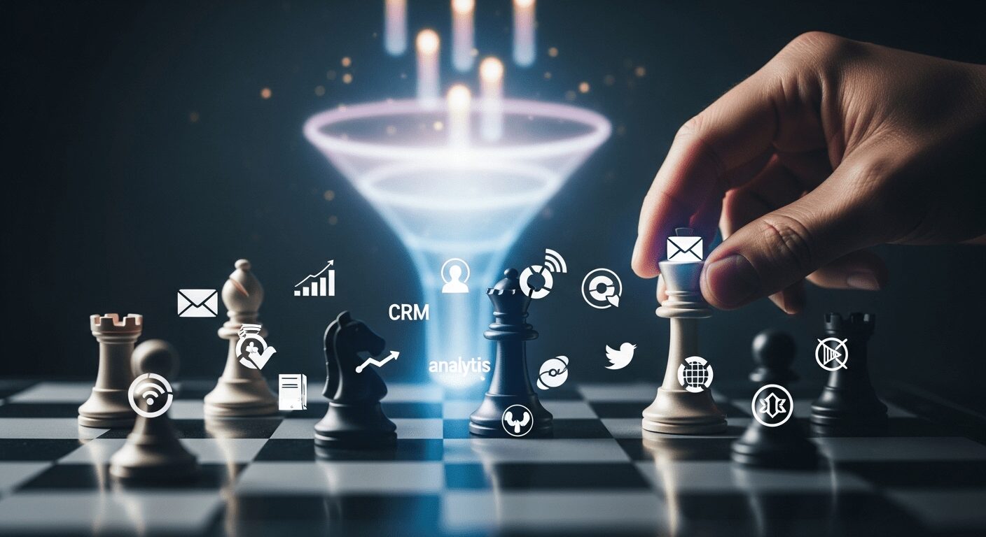 Integração estratégica de ferramentas de marketing digital gratuito para otimizar o funil de vendas e processos