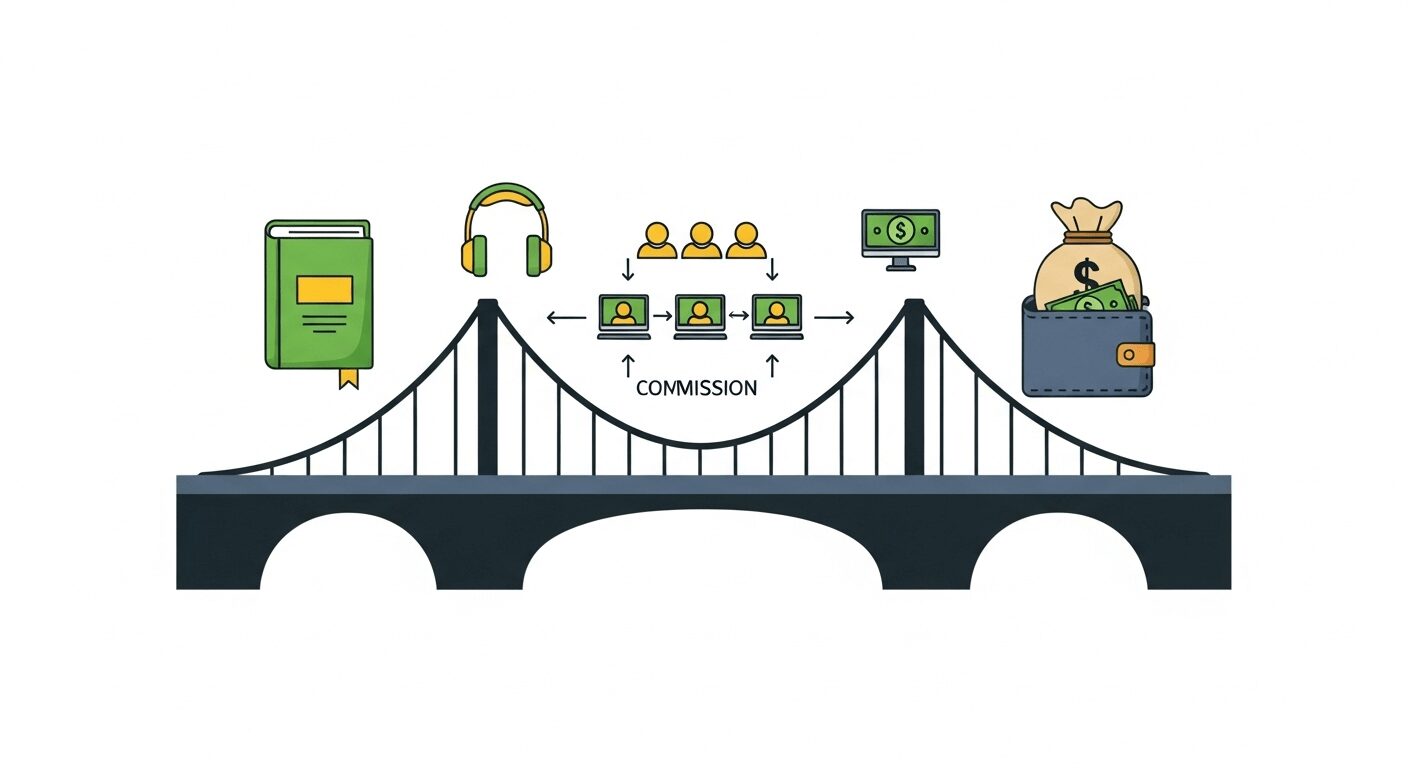 Produtos conectados a dinheiro por links de afiliado. Estratégia eficaz para renda extra trabalhando em casa