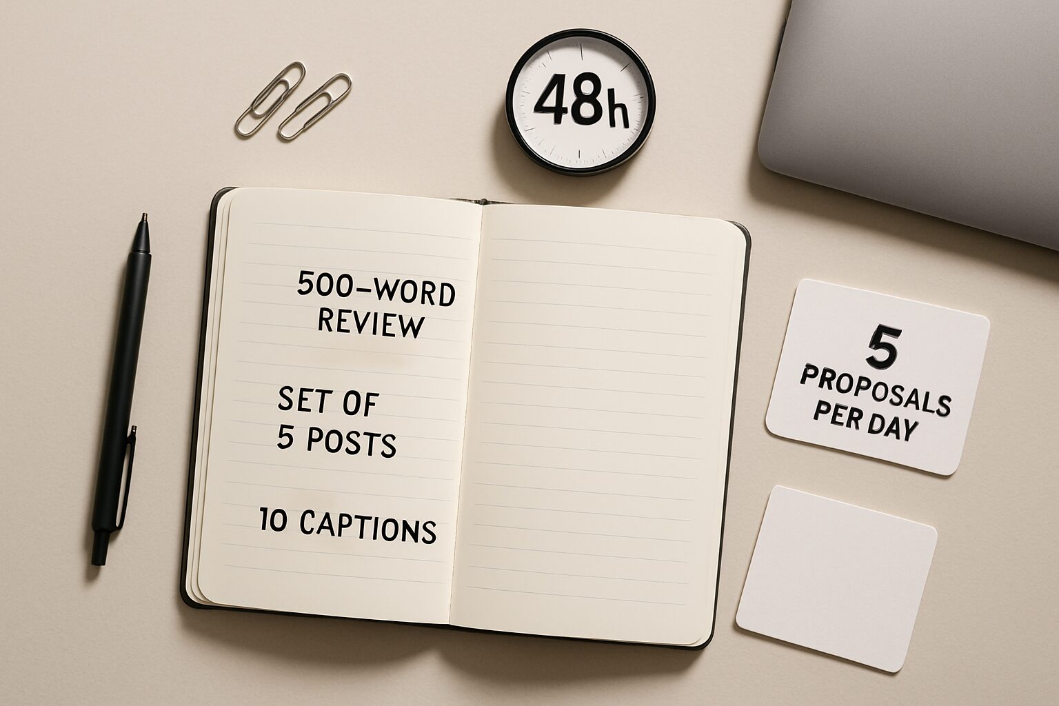 Starter kit de freelancer leve destaca portfólio enxuto, 5 propostas por dia e prazos de 48h para mães que trabalham em casa iniciarem renda online