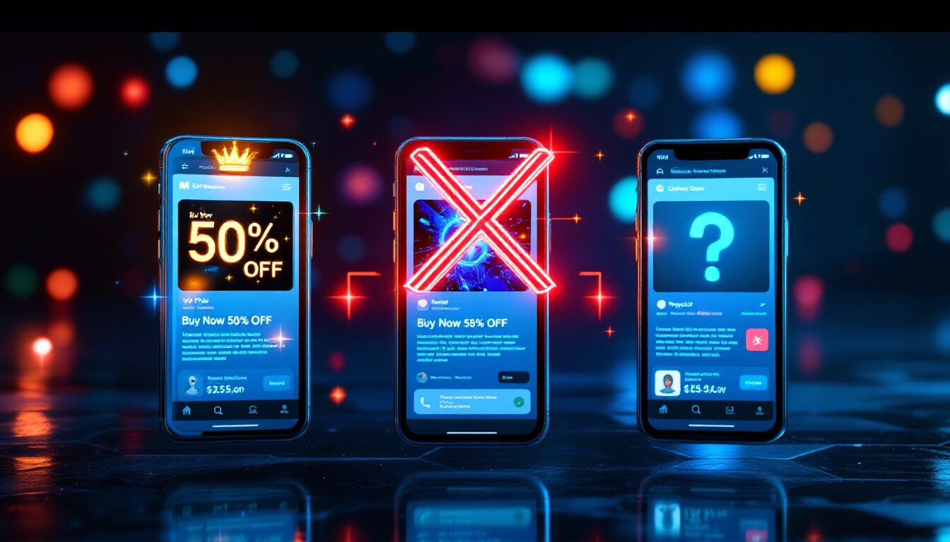 Três perfis de clientes VIP, regular e prospect recebendo mesma campanha genérica inadequada com marcação de erro