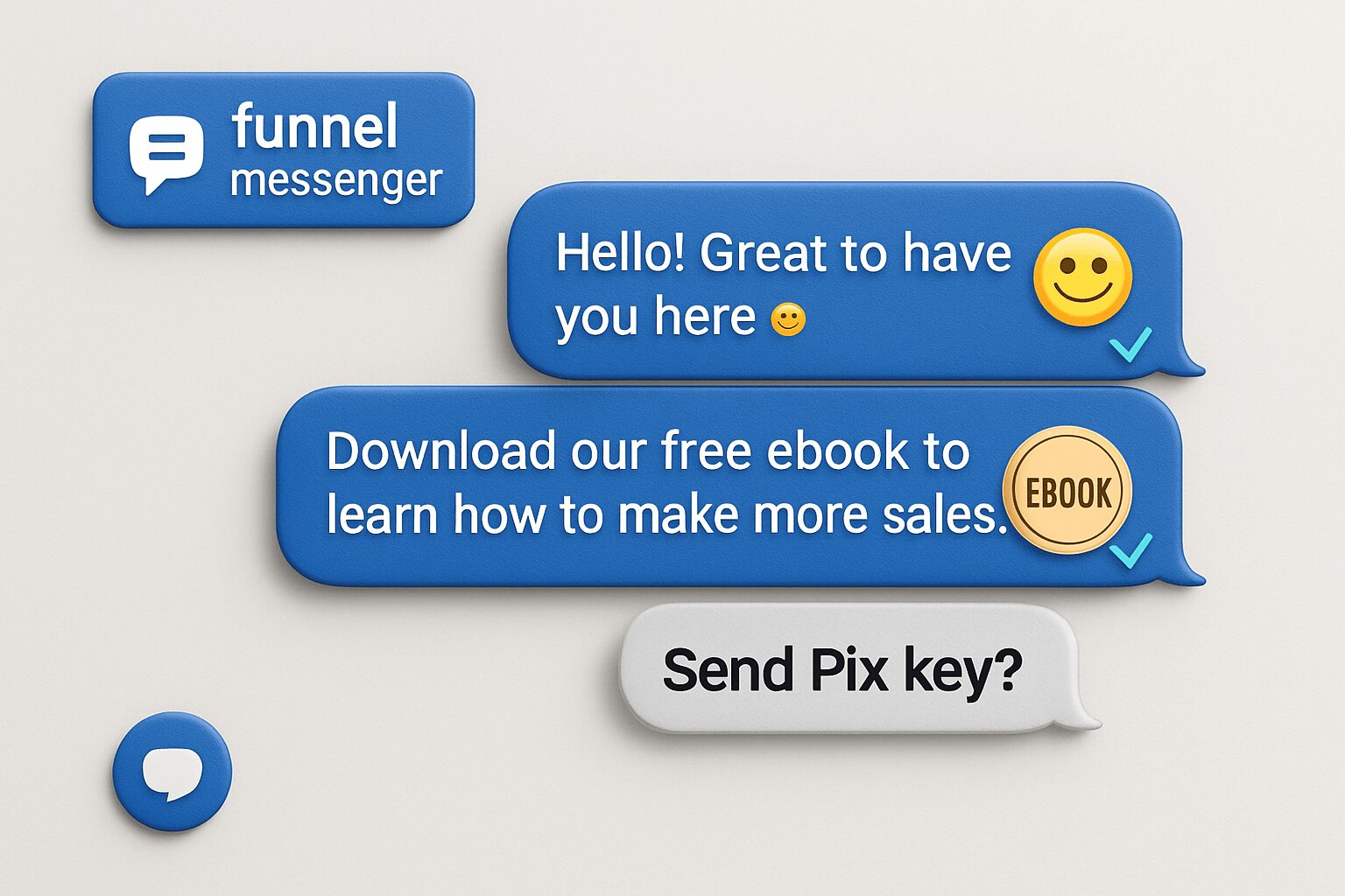 script de mensagens no messenger para vender ebook no marketplace do facebook com acolhimento, prova social breve e cta para pagamento via pix